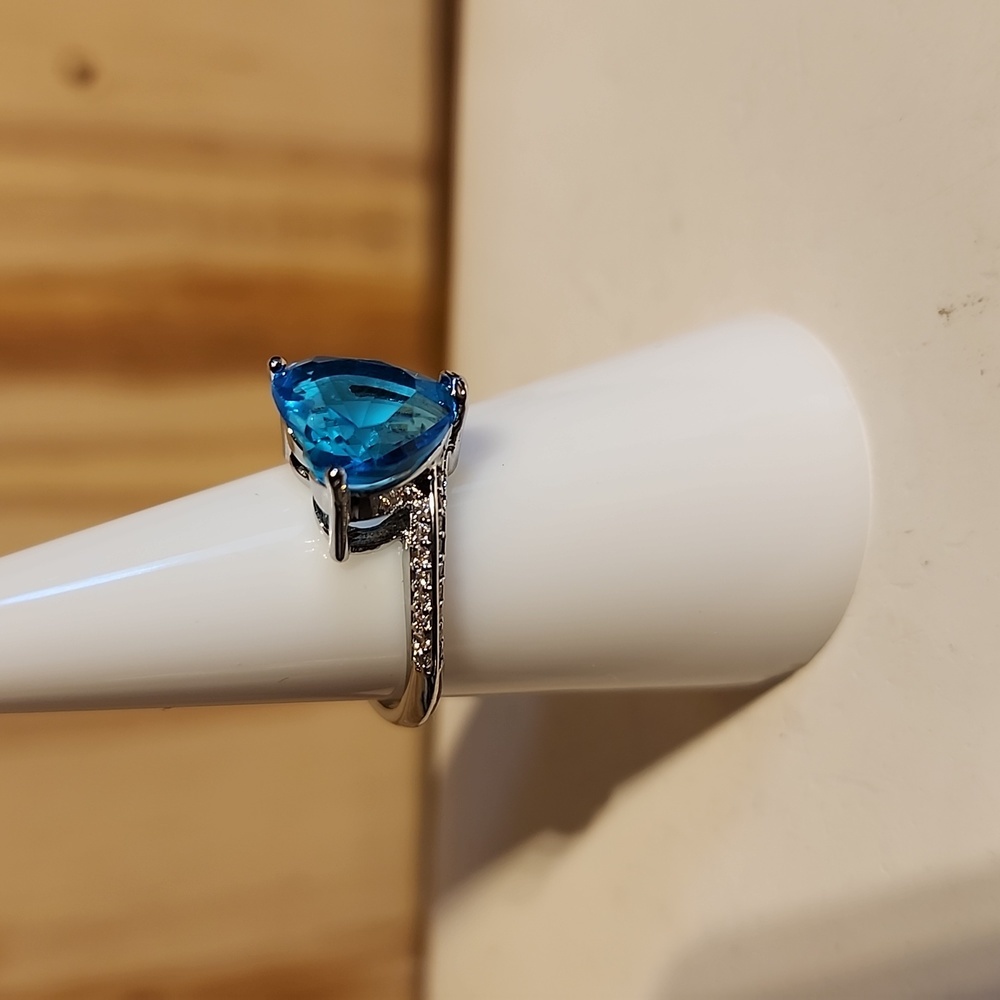 BLUE HEART RING - Picture 4 of 5